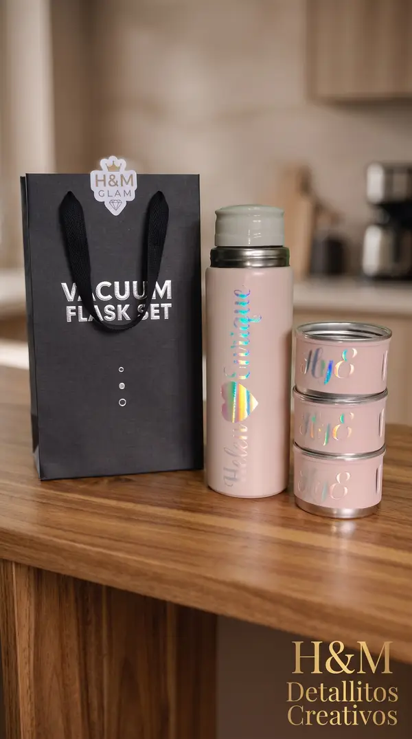 Set de regalo corporativo — pieza personalizada de Detallitos Creativos.